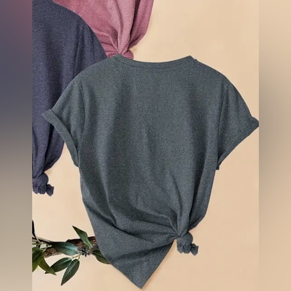 NEW T-shirt, Medium, Grey Print- Heart and paw print in white, super soft - Picture 2 of 5